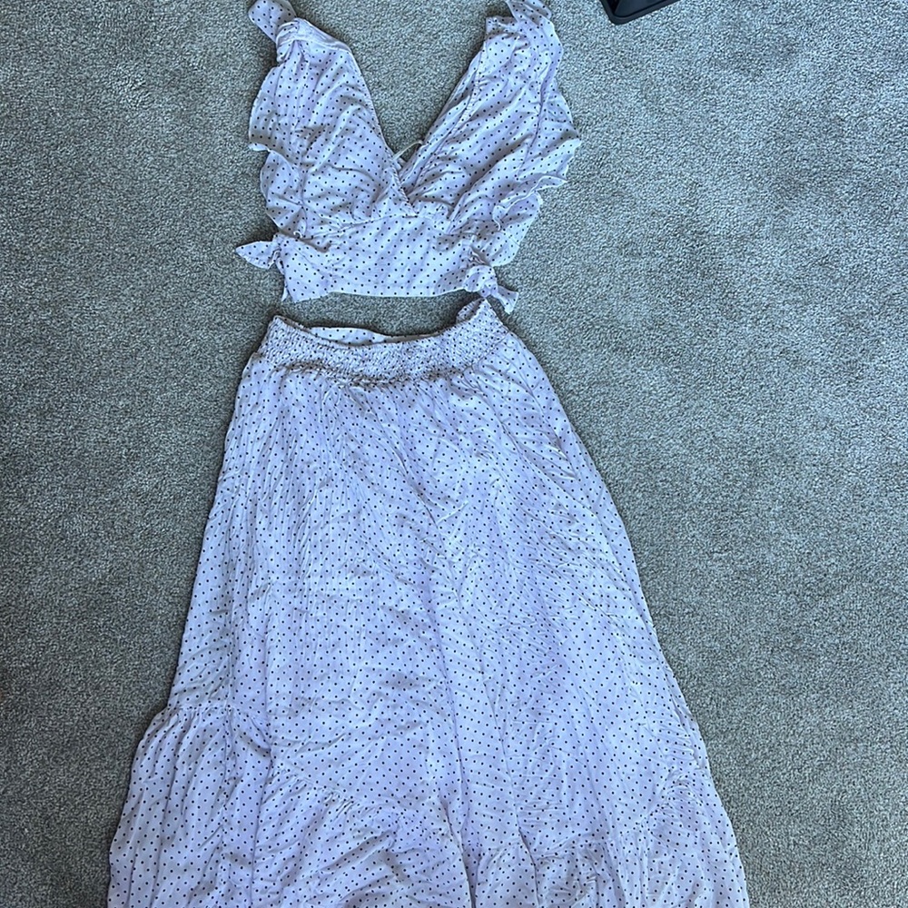 Free people polka dot set